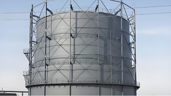 雷達物位計測量乙炔氣柜外浮頂